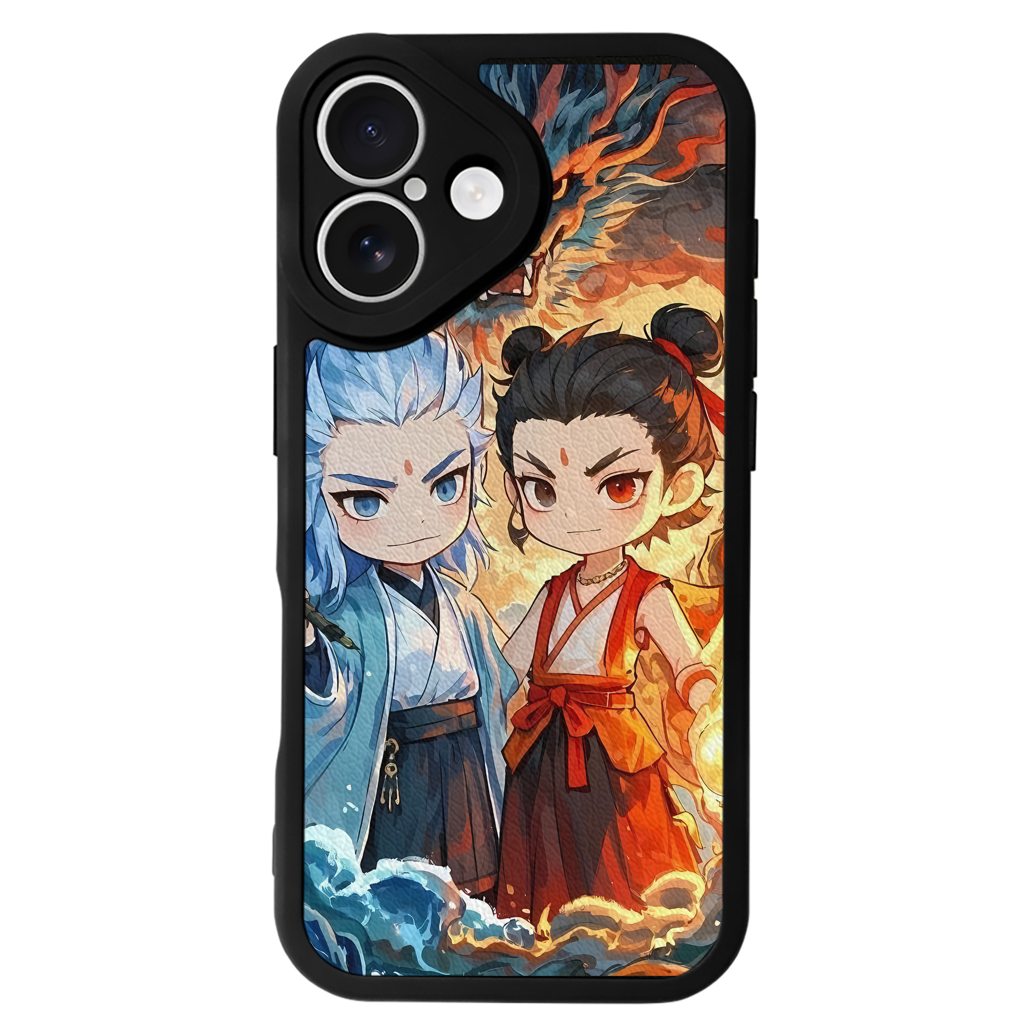 （画像用） Ne Zha 2 ナタ 魔童の大暴れ 【iPhone 16シリーズ対応】シリコンスマホケース（レザー調） 材質：シリコン